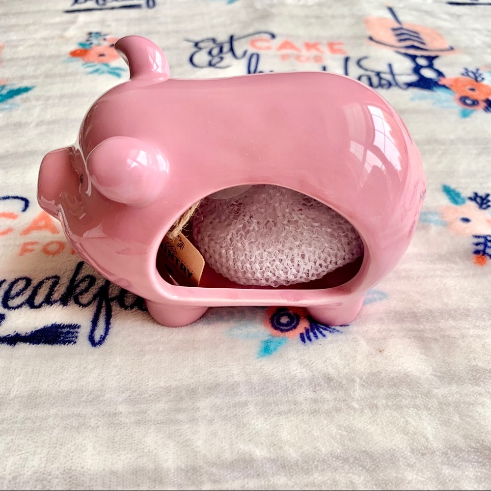1 LEFT! 🐷 Farmhouse Pig Kitchen Sponge Holder 🐷 - Picture 3 of 7